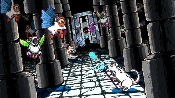 Promotional art for the game Catacomb Rogue Clawsaders