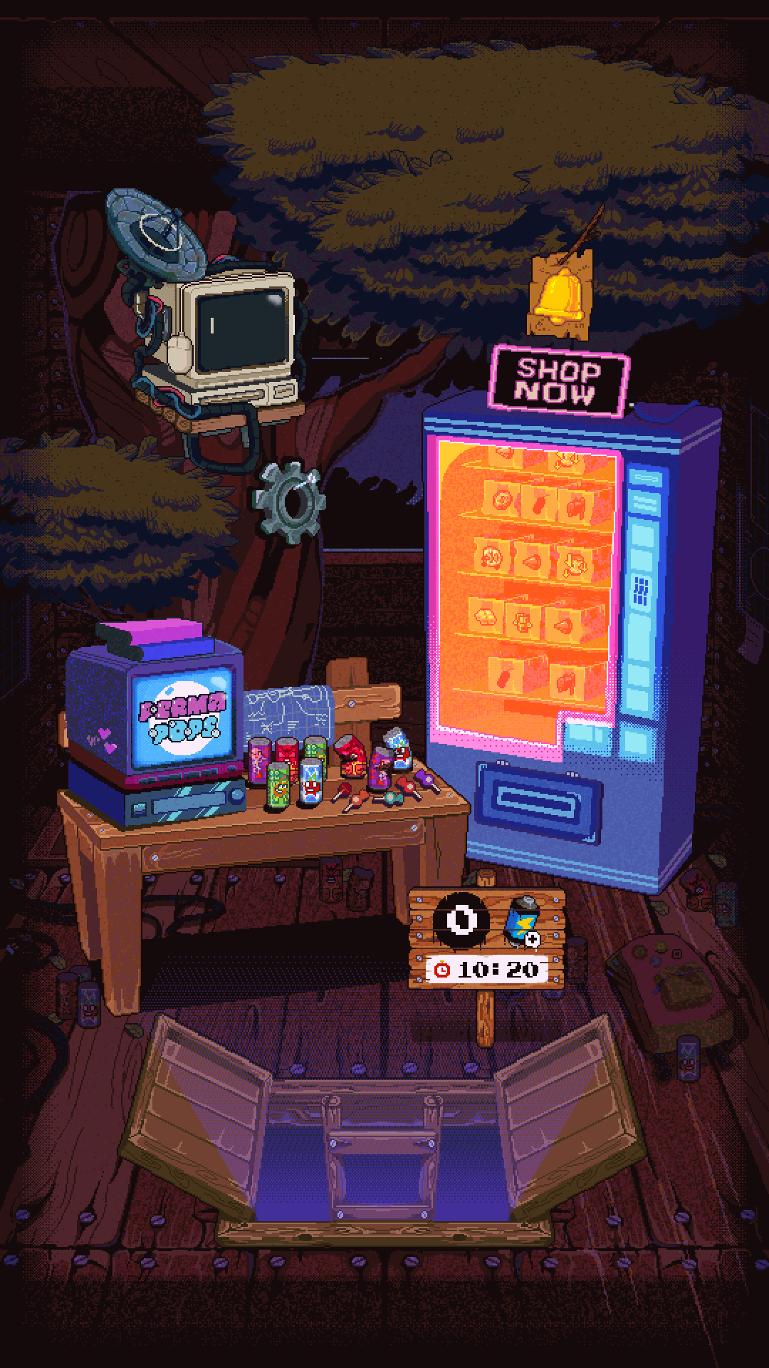 HUB menu for the mobile game DAMN! Nation