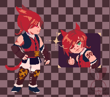 Fanart of the character G'raha Tia from the game Final Fantasy XIV