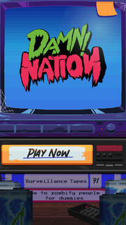 Main screen for the mobile game DAMN! Nation