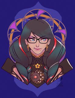 Fanart of the character Bayonetta from the game Bayonetta 3